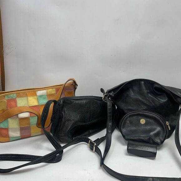 Lot of 5 Leather Bags & Accessories - Picture 1 of 6